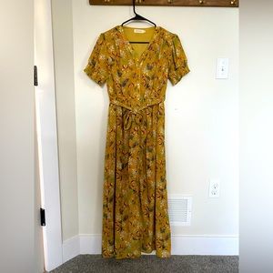 Yellow Floral Dress